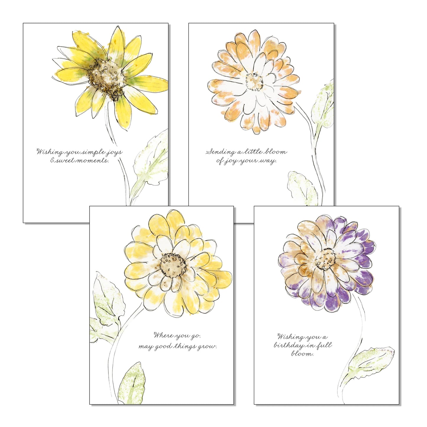 Bloom & Ink Complete Set — 8 Notecards