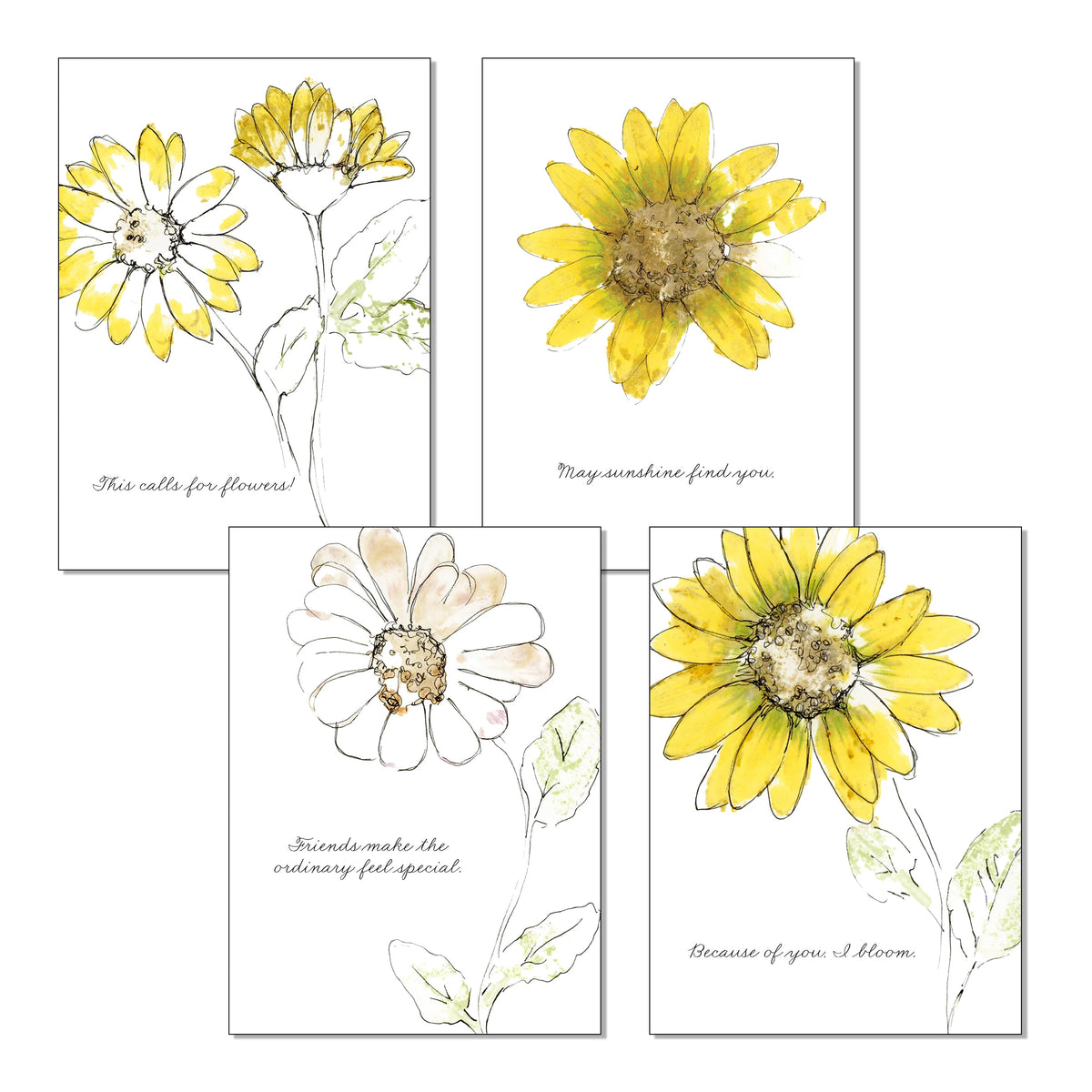 Bloomed Ink Bloom & Ink Complete Set — 8 Notecards – The Cracked Egg Farm